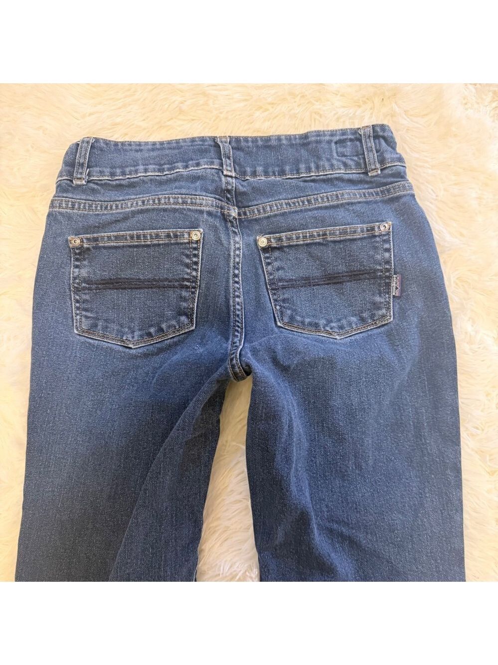 Patagonia Women 27 Dark Wash Bootcut Jeans Low Rise Gorpcore Indie 2000s Vibe - Picture 4 of 5
